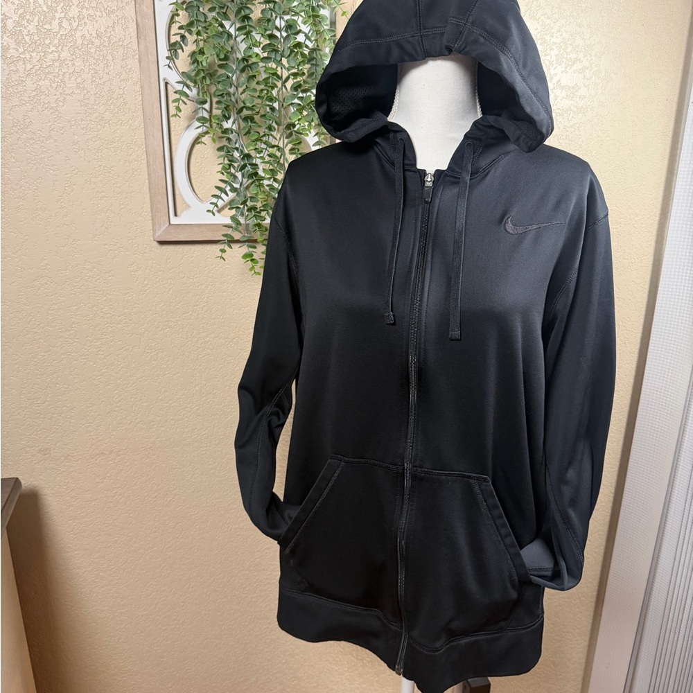 Nike Men Black Full-Zip Hoodie